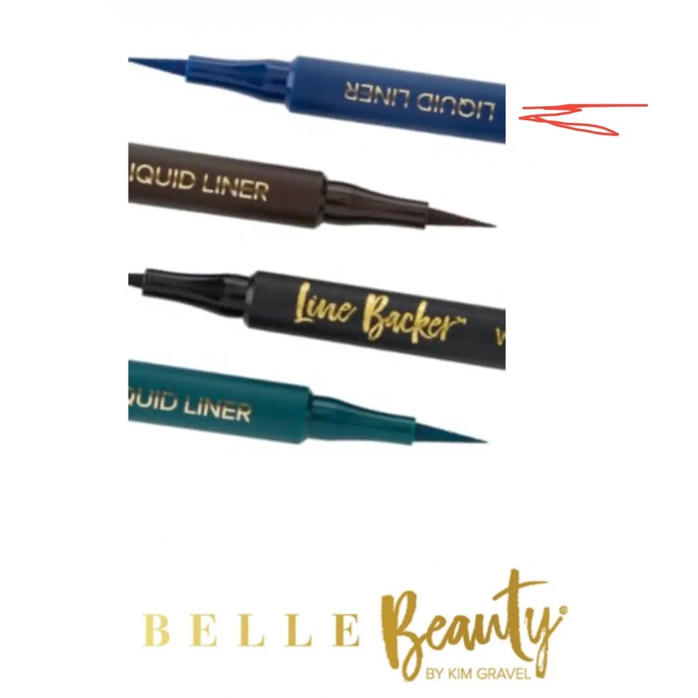 Belle Beauty Line Backer Waterproof Liquid Eyeliner Pen 24hr Wear Very Navy